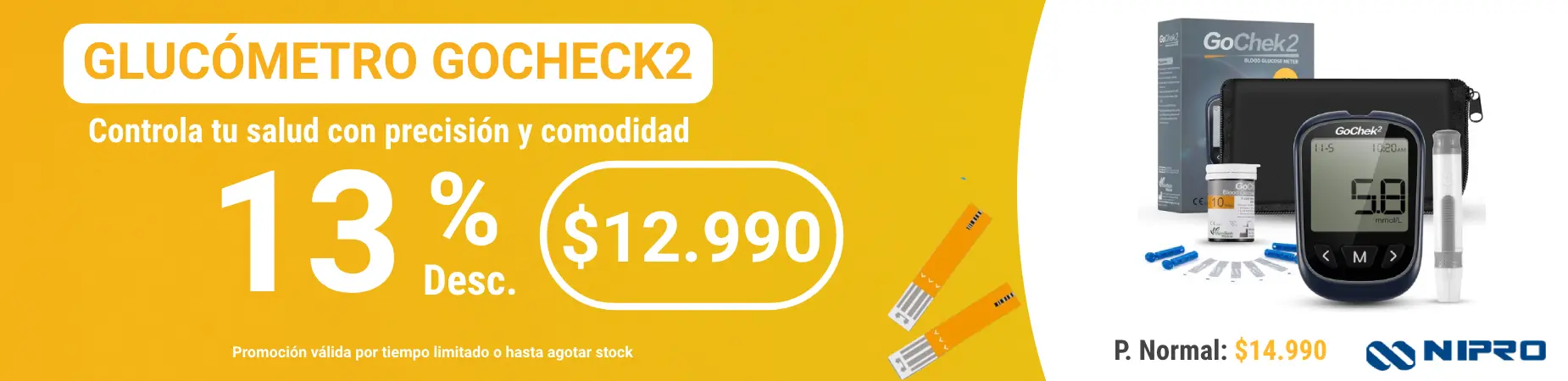 glucometro gocheck2 oferta