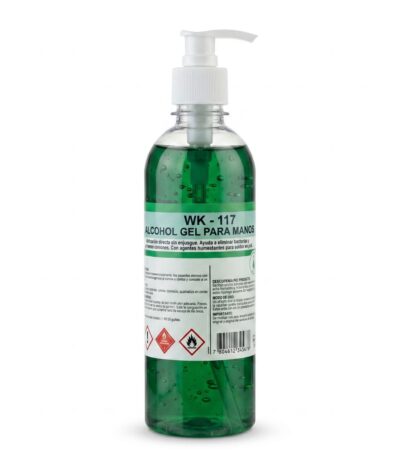 Alcohol Gel para Manos Desinfectante con Dosificador 500 ml Winkler Frasco Individual - Alcohol Gel Antiséptico para Manos con Válvula Dos...