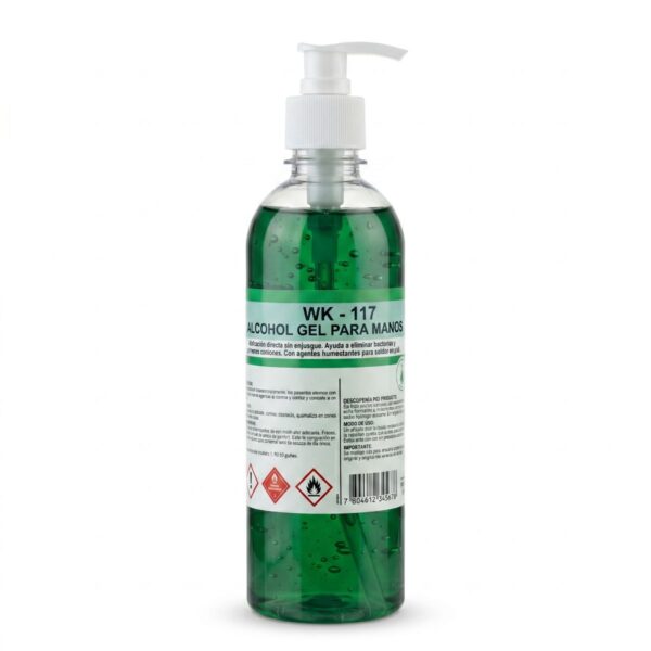 Alcohol Gel para Manos Desinfectante con Dosificador 500 ml Winkler Frasco Individual - Alcohol Gel Antiséptico para Manos con Válvula Dos...