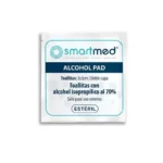 Toallitas de Alcohol Pads Isopropilico 70% Smartmed Caja x 100 Unidades - Toallitas Humedecidas con Alcohol Isopropílico 70%...
