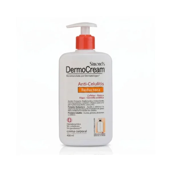 Dermocream anticelulitis Simond’s 400ml - Crema Corporal Anticelulitis Dermocream Simonds 40...
