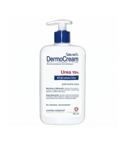 Crema Corporal Hidratante Intensiva Urea 10% Dermocream Simonds 400 ml - Crema Corporal Intensiva Dermocream Simonds Urea 1...