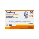 Mascarilla Quirurgica Tipo IIR 3 Pliegues con Elasticos Cranberry Caja x 50 Unidades - Mascarillas Quirúrgicas Tipo IIR Cranberry de 3 Pl...