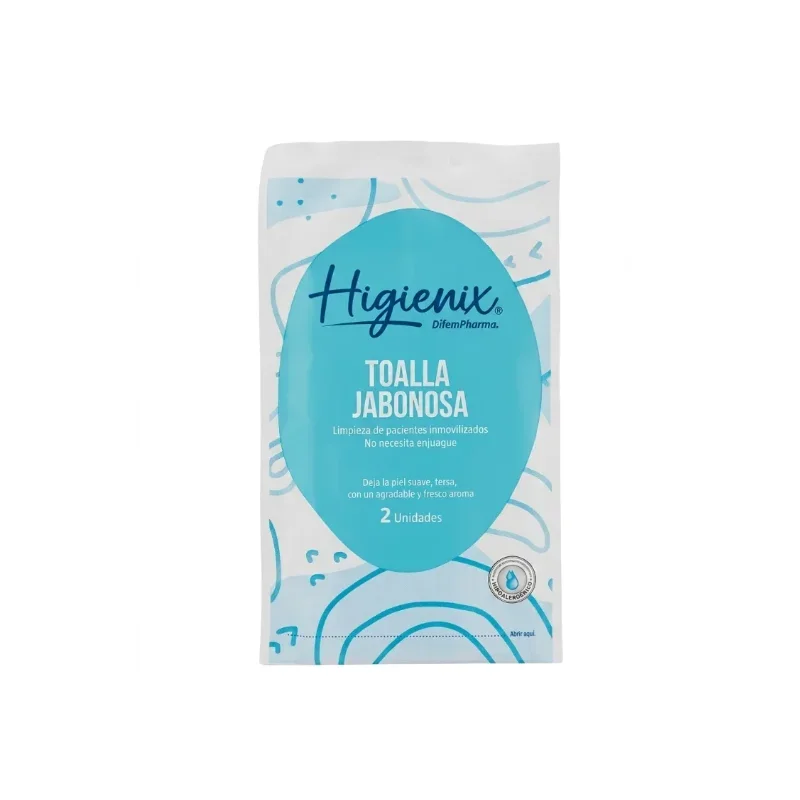 Toallas Jabonosas Higienix Difem Pharma Caja x 24 Sobres - Toallas Esponjas Jabonosas Desechables Higienix Di...