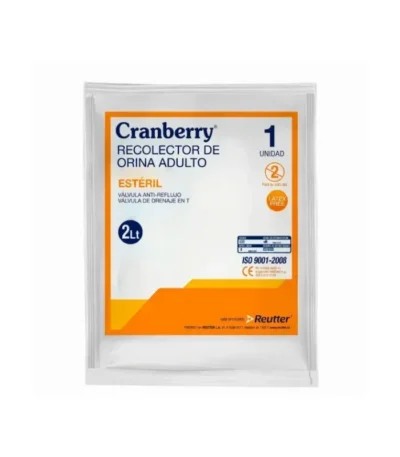 Bolsa Recolectora de Orina 2 Litros Estéril Cranberry Unidad - Bolsa Recolectora de Orina Estéril Cranberry 2000 ...