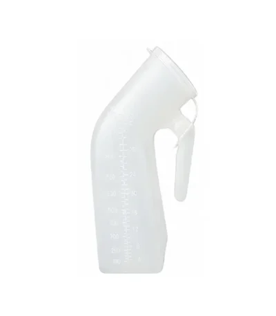 Urinario Masculino Plastico Graduado de 1 Litro con Tapa y Asa - Urinario Masculino Graduado con Tapa Hermética par...