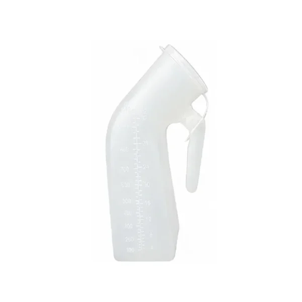 Urinario Masculino Plastico Graduado de 1 Litro con Tapa y Asa - Urinario Masculino Graduado con Tapa Hermética par...