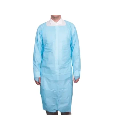 Pechera con Manga y Ojal para Pulgar Azul Cranberry Paquete x 10 Unidades - Pechera Plastificada de Protección Individual con ...