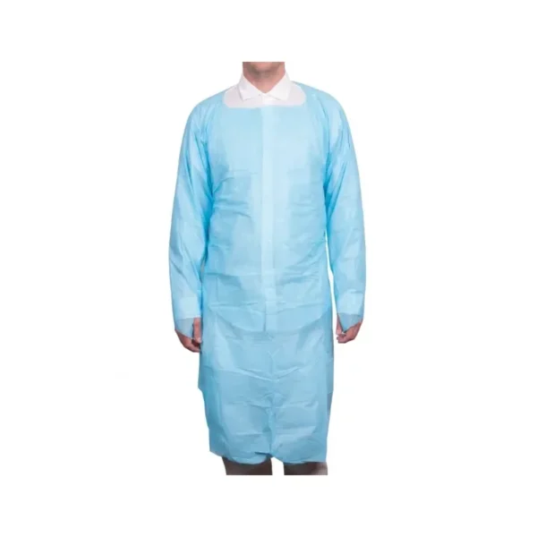Pechera con Manga y Ojal para Pulgar Azul Cranberry Paquete x 10 Unidades - Pechera Plastificada de Protección Individual con ...