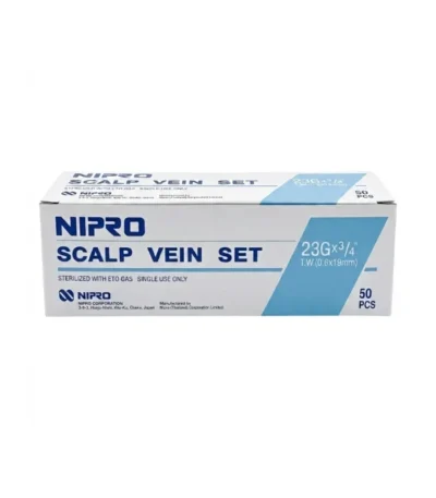 Aguja Mariposa Scalp Vein 23G x 3/4 Nipro Caja x 50 Unidades - Punción Endovenosa Suave y Precisa con Tecnología ...