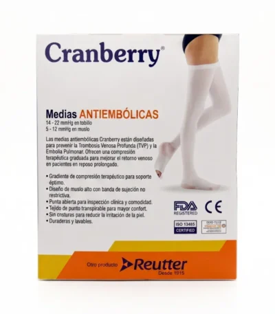 Medias Antiembolicas Compresion Graduada Talla L Cranberry - Medias Antiembólicas Talla L Cranberry de Compresi...