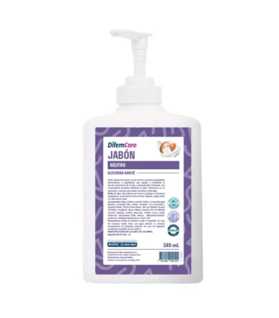 Jabon Liquido Neutro Glicerina y Manteca de Karite 340 ml Difem Care - Jabón Líquido Neutro Difem Care con Glicerina y Ma...