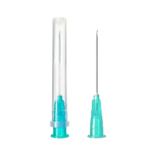 Aguja Hipodermica 21G x 1 Pulgada Verde Cranberry Caja x 100 Unidades - Agujas Hipodérmicas Estériles Cranberry 21G x 1...