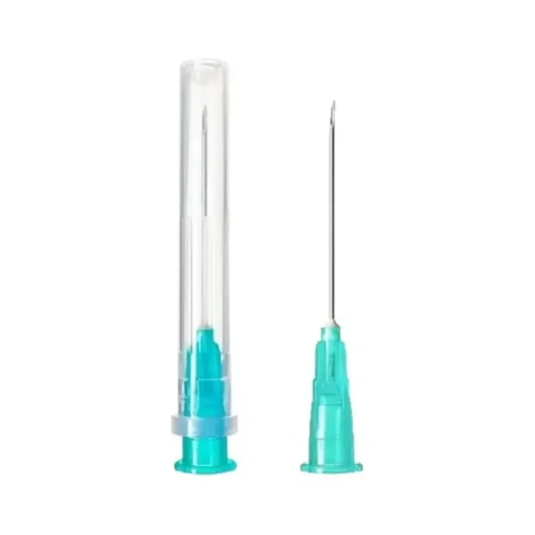 Aguja Hipodermica 21G x 1 Pulgada Verde Cranberry Caja x 100 Unidades - Agujas Hipodérmicas Estériles Cranberry 21G x 1...