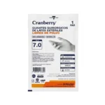 Guantes Quirurgicos de Latex Esteriles Sin Polvo Talla 7.0 Cranberry Caja x 50 Pares - Guantes Quirúrgicos Estériles de Látex Talla 7.0 S...