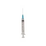 Jeringa 3 ml Luer Lock con Aguja 21G x 1 1/2 Cranberry Caja 100 Unidades - Imagen 2