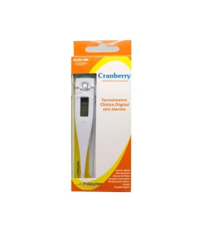Termómetro Clínico Digital Cranberry Unidad - Medición de temperatura rápida, precisa y confiabl...