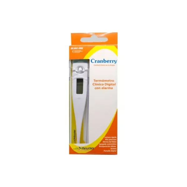 Termómetro Clínico Digital Cranberry Unidad - Medición de temperatura rápida, precisa y confiabl...