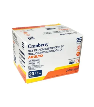 Set de Administración Macrogota Estéril Caja x 25 Unidades - Infusión intravenosa segura, precisa y libre de co...