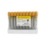 Tubo Muestreador de Sangre Tapa Amarilla con Gel Separador 3,5 ml GBVac Gradilla 100 Unidades - SEPARACION RAPIDA DE SUERO Y MAXIMA ESTABILIDAD PA...