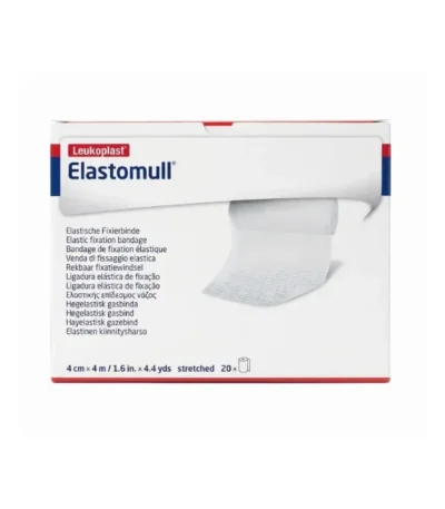 Venda Elasticá Elastomull 4cm x 4 m BSN Medical Caja x 20 Unidades - Fijación elástica, suave y altamente respirable pa...