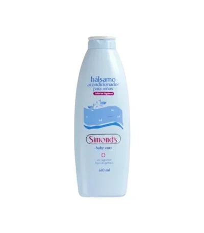 Bálsamo Acondicionador Infantil Simond’s Botella 610 ml - Desenredo inmediato, máxima suavidad y brillo natu...