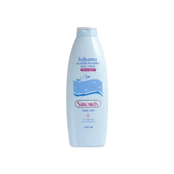 Bálsamo Acondicionador Infantil Simond’s Botella 610 ml - Desenredo inmediato, máxima suavidad y brillo natu...