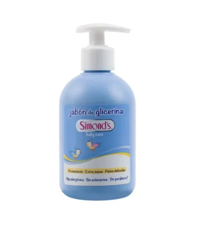 Jabon Liquido Celeste con Valvula 340 ml Simonds - Limpieza Suave e Higiene Cotidiana con Delicada Fr...
