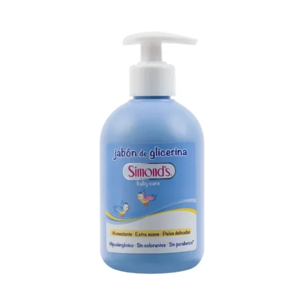 Jabon Liquido Celeste con Valvula 340 ml Simonds - Limpieza Suave e Higiene Cotidiana con Delicada Fr...