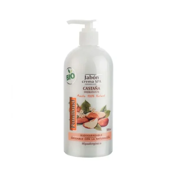 Jabon Liquido Castana 500 ml - Higiene Corporal y Cuidado de Manos con Accion Nut...