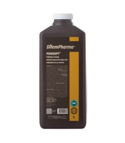Povisept 10% Difem Pharma Botella 1 Litro - Antiséptico jabonoso de alto espectro para lavado ...