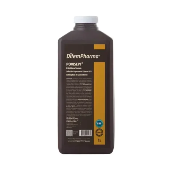 Povisept 10% Difem Pharma Botella 1 Litro - Antiséptico jabonoso de alto espectro para lavado ...