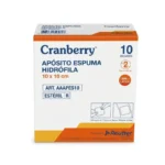 Apósito Espuma Hidrófila 10x10 cm Cranberry Caja x 10 Unidades
