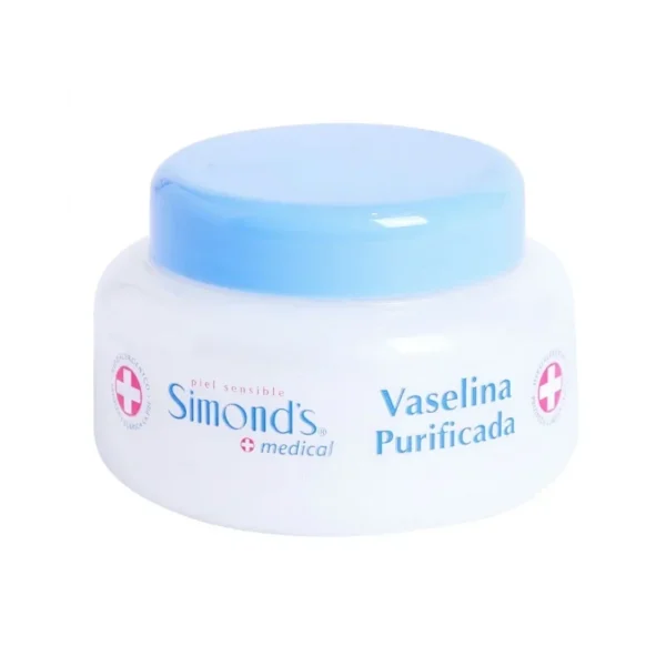 Vaselina Purificada Sin Perfume 110 g Simonds - Protección Emoliente e Hidratación Intensa para Pi...