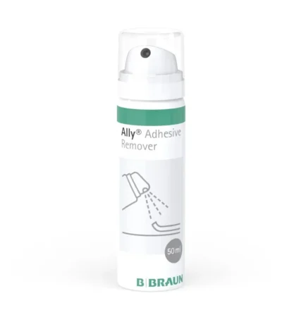 Removedor de Adhesivos Médicos en Spray Ally 50ml B. Braun - Libera placas de ostomía y cintas médicas en segun...