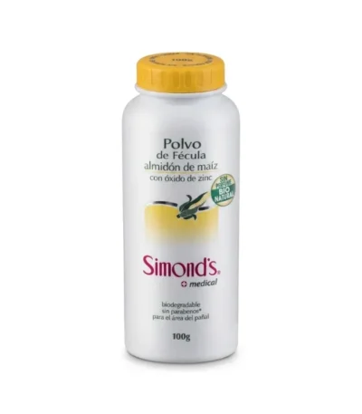 Polvo Fécula Dermo Protectora 100 g Simonds - Proteccion Absorbente y Alivio Suave para la Piel ...