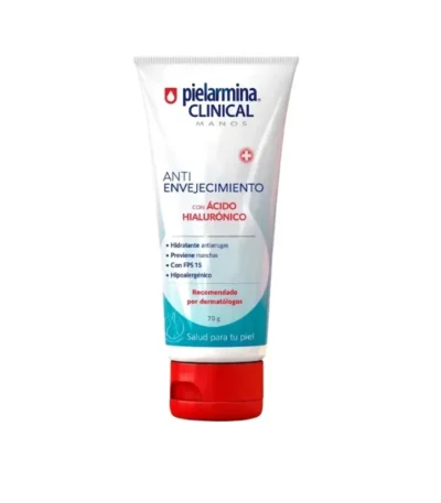 Crema de Manos Hidratación Profunda Ácido Hialurónico 10% Pielarmina Clinical 70 ml – Unidad - Restauración intensiva y nutrición profunda para m...