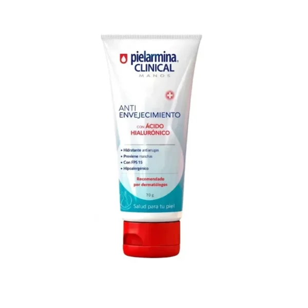 Crema de Manos Hidratación Profunda Ácido Hialurónico 10% Pielarmina Clinical 70 ml – Unidad - Restauración intensiva y nutrición profunda para m...