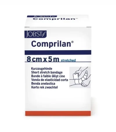 Venda Elástica Comprilan 8 cm x 5 m BSN Medical – Unidad - Compresión venosa de alta efectividad y soporte li...