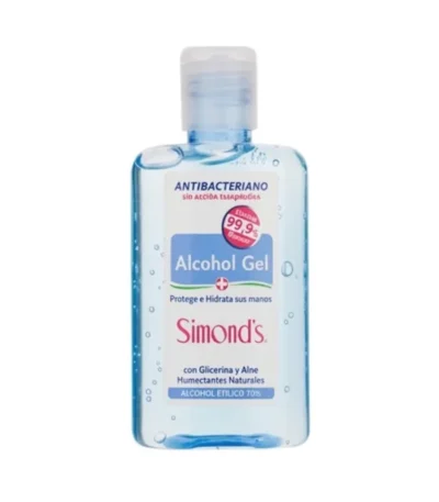 Alcohol Gel 70% Sin Enjuague Simonds 75 ml - Higienización Antiséptica Portátil e Hidratación p...