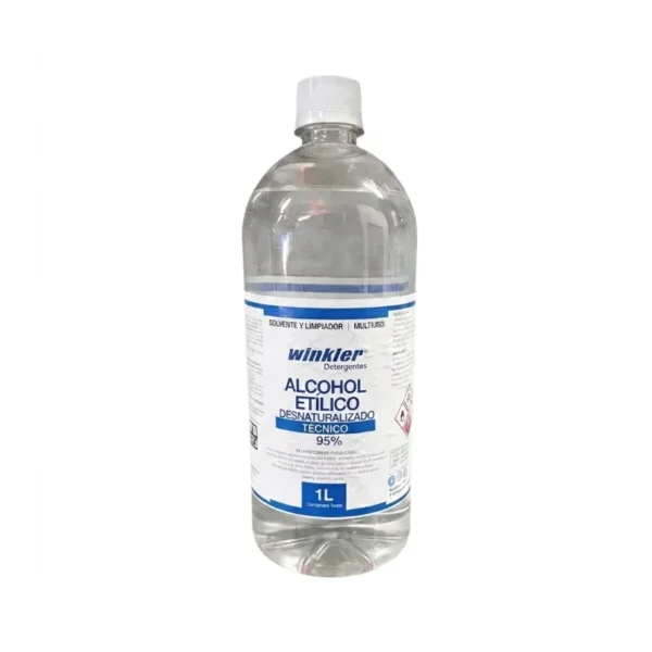 Alcohol Etílico Desnaturalizado Técnico 95% Envase 1 Litro - Solvente e Insumo Técnico de Gran Poder Devolatili...