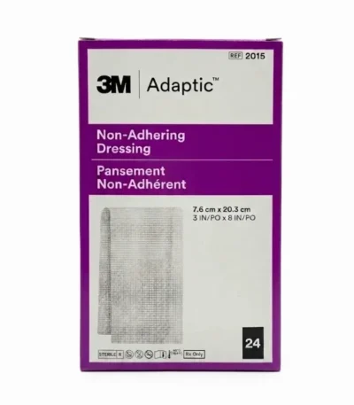 Apósito Adaptic Touch 7.6 x 20 cm 3M - Malla de Silicona Flexible No Adherente para la Pr...