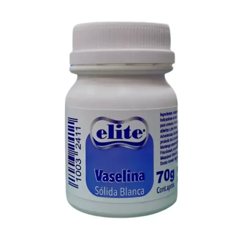 Vaselina Sólida Blanca Tópica Elite de 70g - Barrera humectante e higiénica para la protección ...