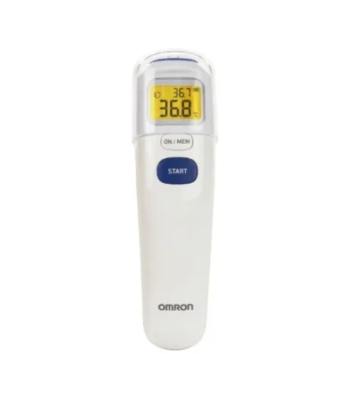 Termómetro Infrarrojo Digital de Frente Sin Contacto Omron MC-720 1 Unidad - Medición corporal ultrasensible e instantánea sin ...