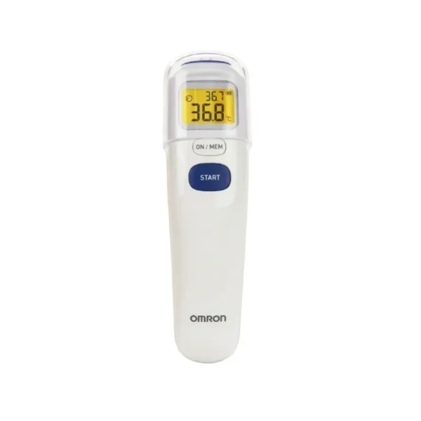 Termómetro Infrarrojo Digital de Frente Sin Contacto Omron MC-720 1 Unidad - Medición corporal ultrasensible e instantánea sin ...