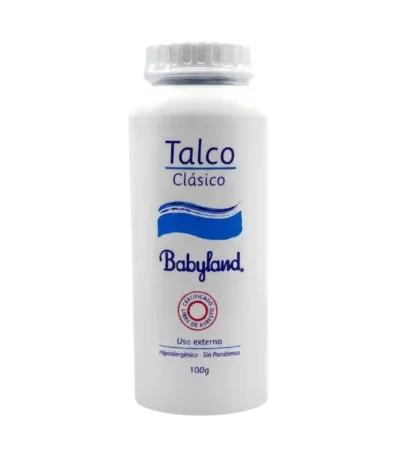 Talco para Bebé Babyland 200g Envase Rectangular - Protección suave e hipoalergénica para mantener la...