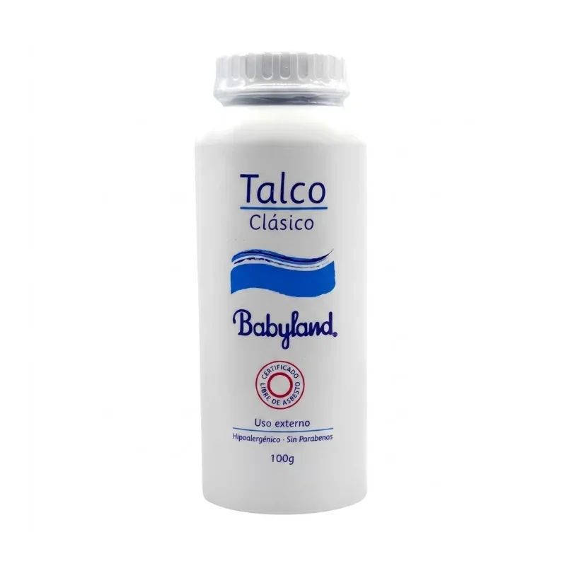 Talco para Bebé Babyland 200g Envase Rectangular - Protección suave e hipoalergénica para mantener la...