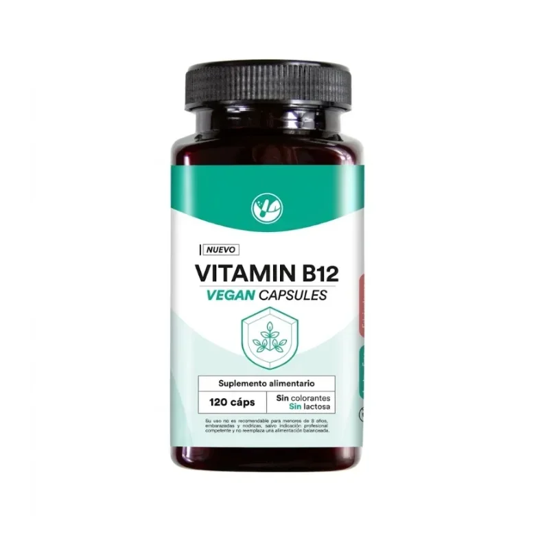 Vitamina B12 12mcg 120 Cápsulas Duras Natural Farm - Energía metabólica y soporte neuronal continuo par...