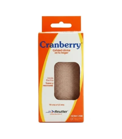 Venda Elástica Ideal 10cm x 4.5m Cranberry 1 Unidad - Soporte elástico continuo y contención efectiva pa...
