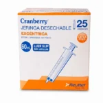 Jeringa 60 ml Luer Slip Excentrica Sin Aguja Caja 25 Unidades